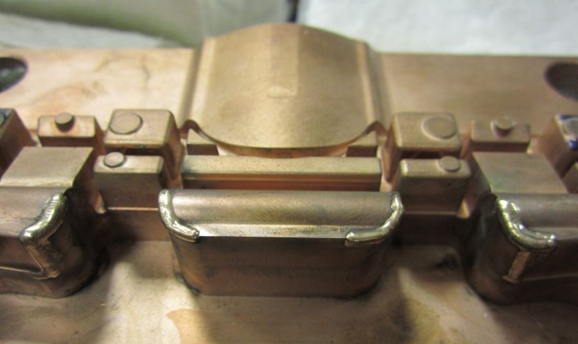 Copper welding in mould and tool making